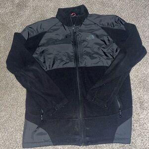 The North Face Gray & Black Cascade Polartec Micro Fleece Full Zip Jacket Medium